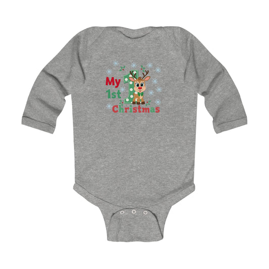 Pandarino Mein 1. Weihnachts-Baby-Body – Süßes Weihnachtsoutfit für Kleinkinder, Weihnachtsgeschenk für Neugeborene