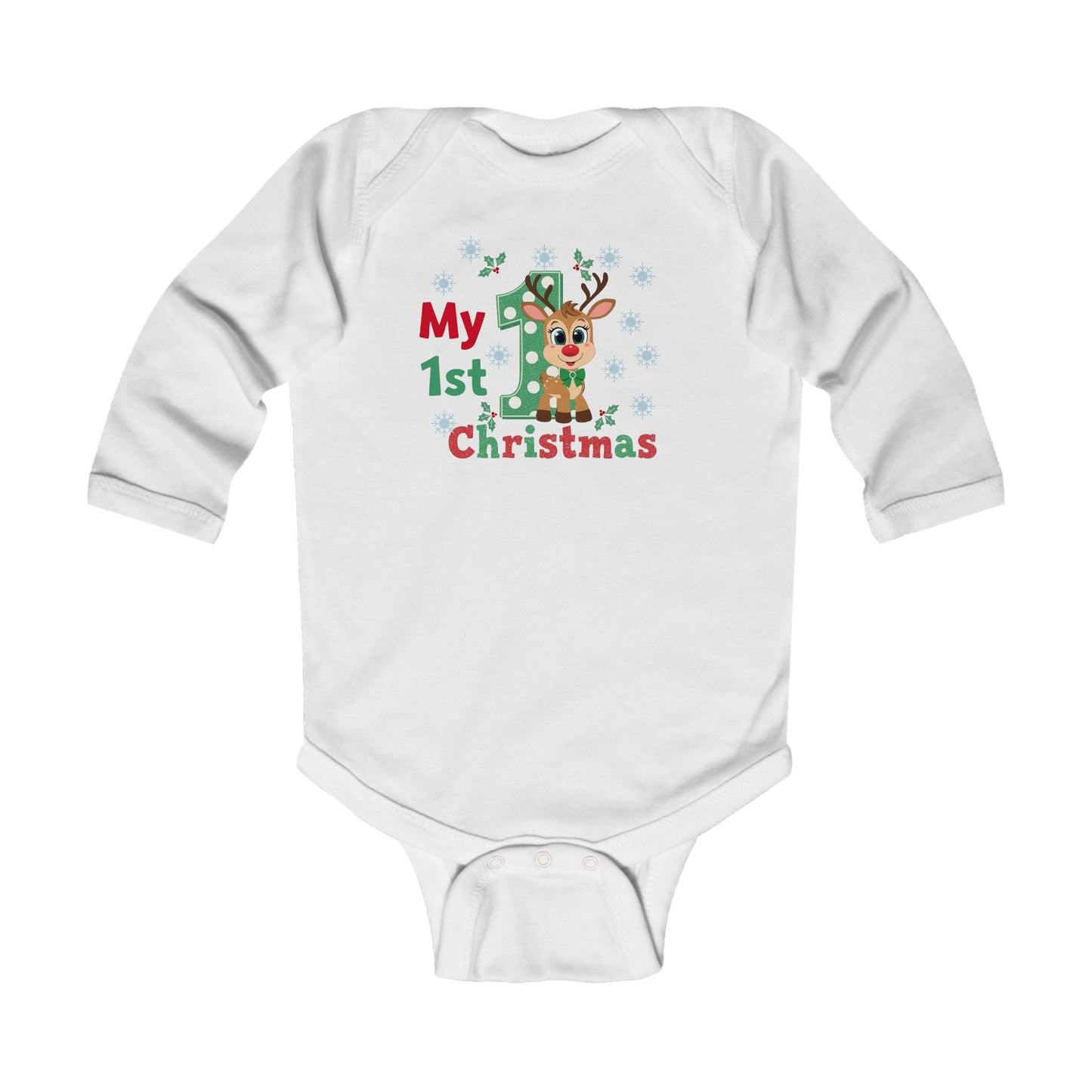 Pandarino Mein 1. Weihnachts-Baby-Body – Süßes Weihnachtsoutfit für Kleinkinder, Weihnachtsgeschenk für Neugeborene
