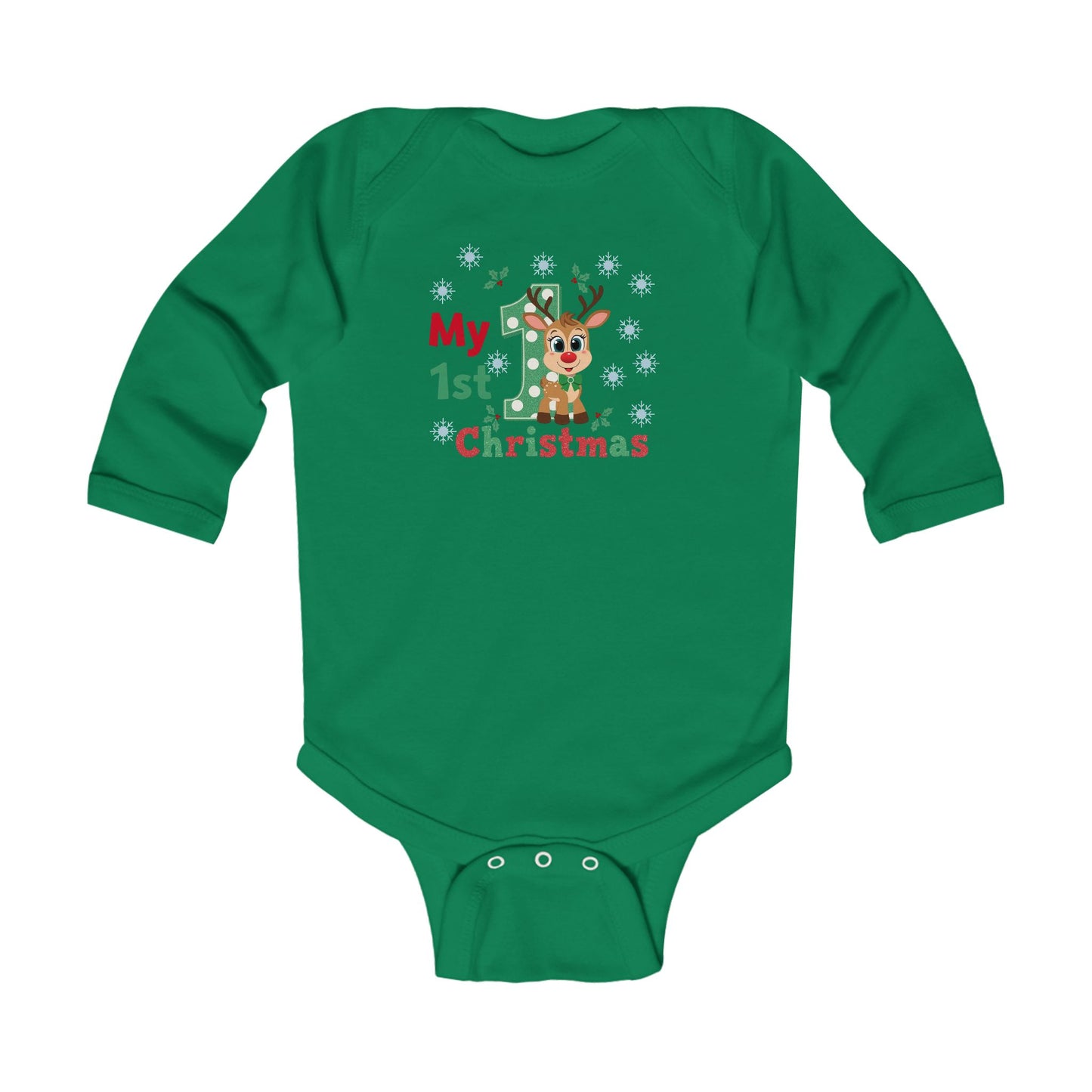 Pandarino Mein 1. Weihnachts-Baby-Body – Süßes Weihnachtsoutfit für Kleinkinder, Weihnachtsgeschenk für Neugeborene