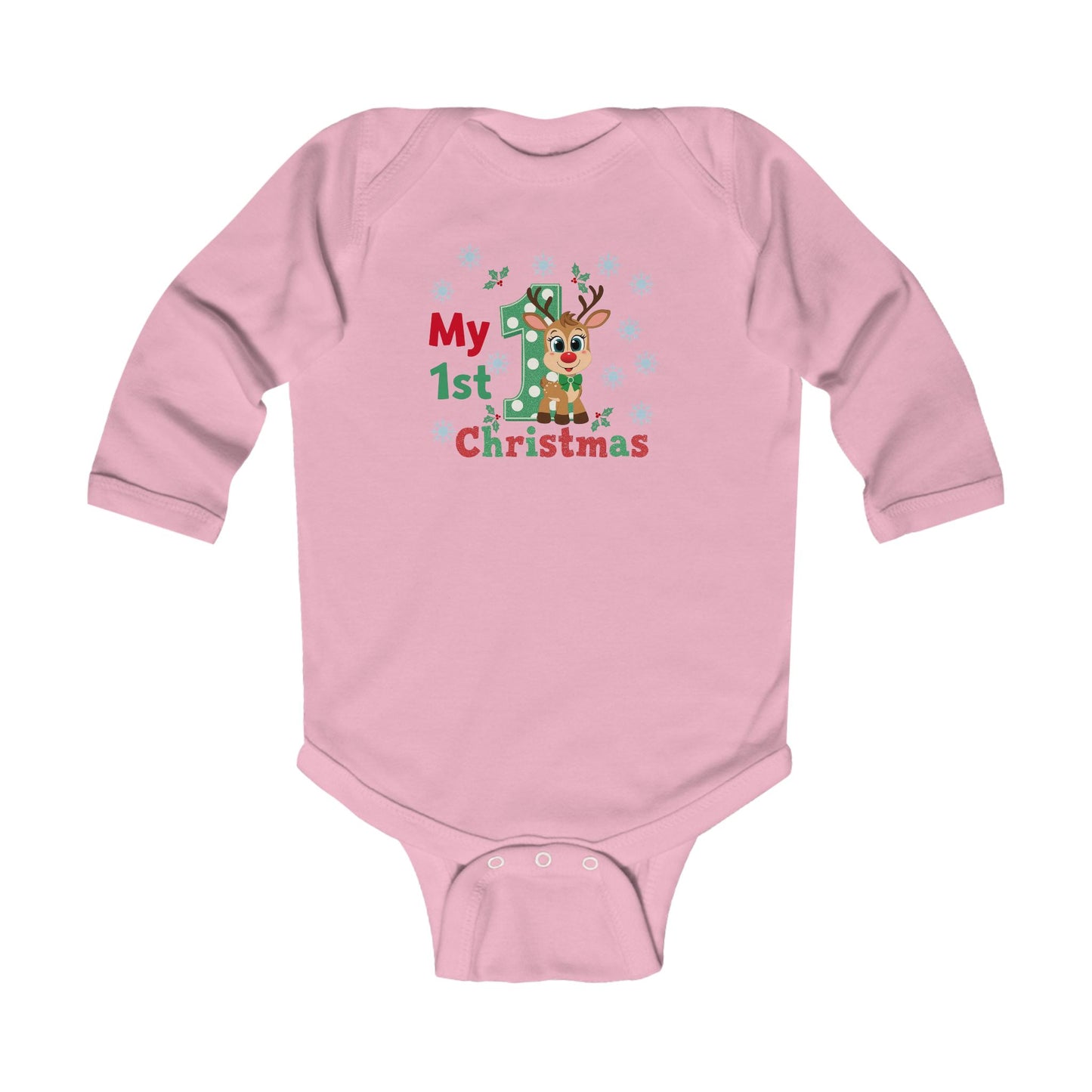 Pandarino Mein 1. Weihnachts-Baby-Body – Süßes Weihnachtsoutfit für Kleinkinder, Weihnachtsgeschenk für Neugeborene